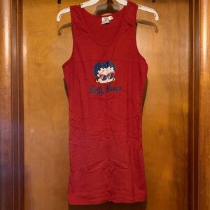 Betty Boop Size L Red Tank Dress